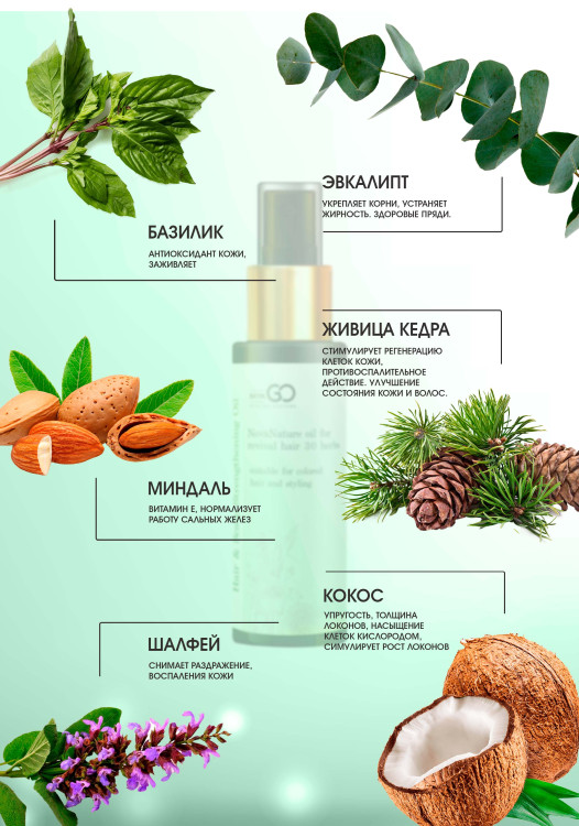 Натуральное масло для волос NovaNature oil for revival hair 30 herbs Dctr.Go Healing Systems 110 мл в Ижевске