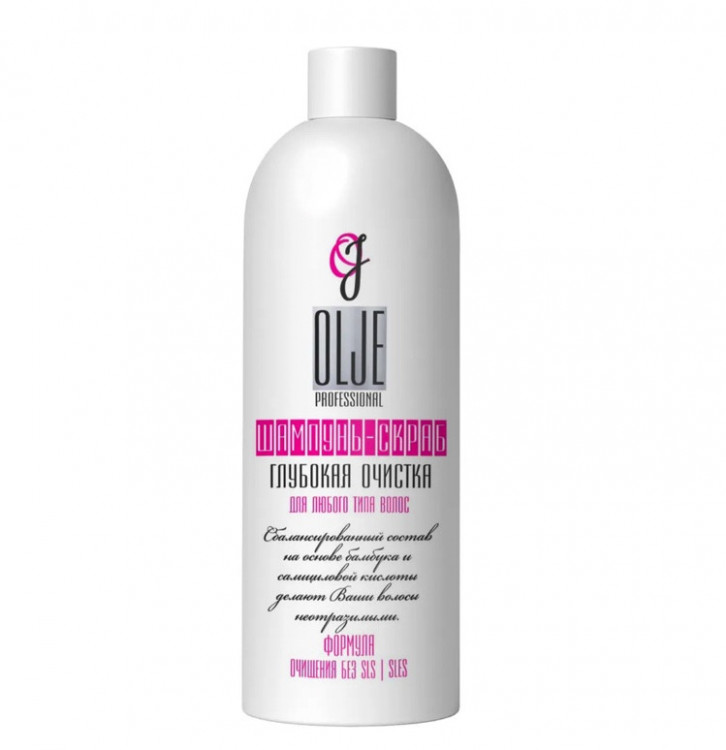 OLJE Шампунь – скраб глубокая очистка для любого типа волос, 1000 мл в Ижевске