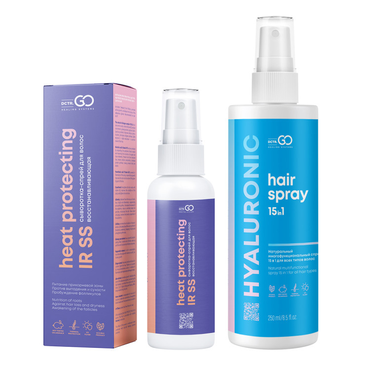 Dctr.Go Набор Спрей для волос 15в1 250 мл + сыворотка для роста волос 100 мл в Ижевске